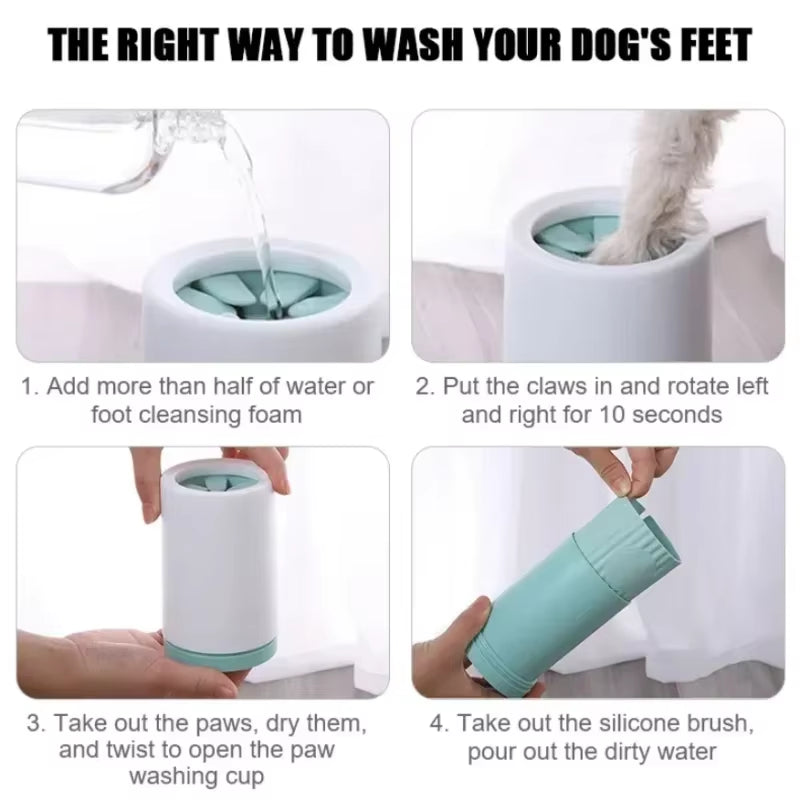 Automatic Dog Paw Cleaner Cup